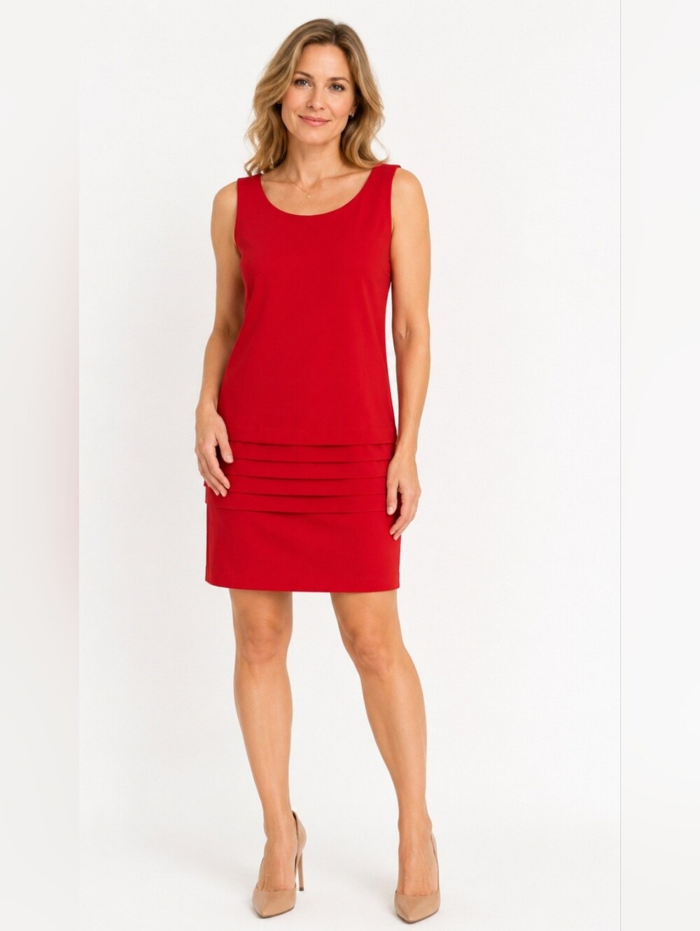 Vintange Late 60s To Mid 70s Red Dress. Size 6. Great Condition.
